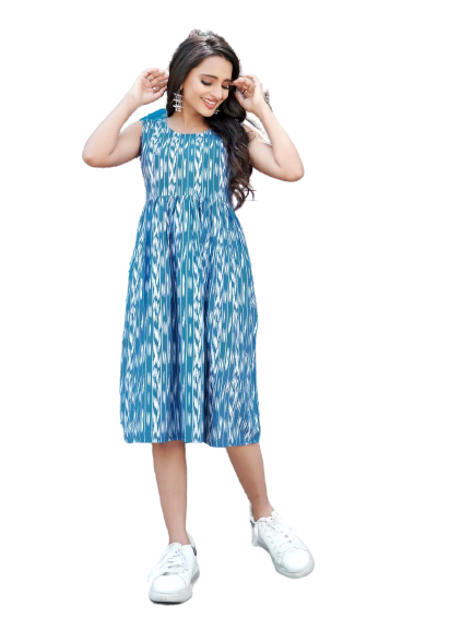 Ikkat Print Dress SHREE