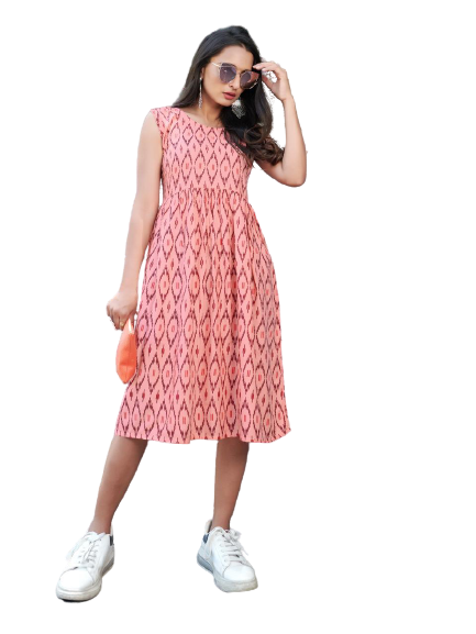 Ikkat Print Dress SHREE