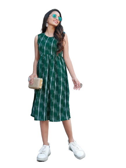 Ikkat Print Dress SHREE