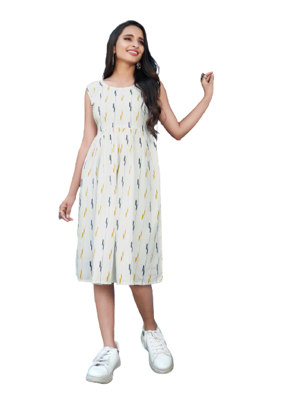 Ikkat Print Dress SHREE