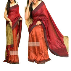 Pure Handloom Linen Saree SILK ZONE