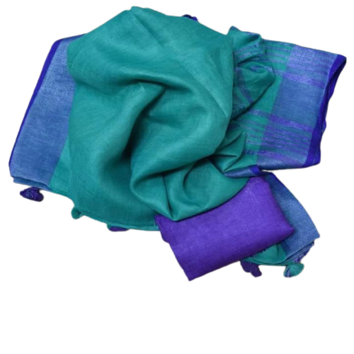 Pure Handloom Linen Saree SILK ZONE