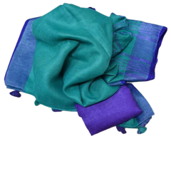 Pure Handloom Linen Saree SILK ZONE