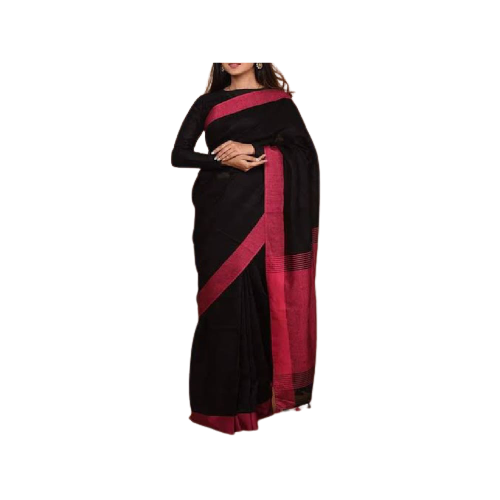 Pure Handloom Linen Saree SILK ZONE