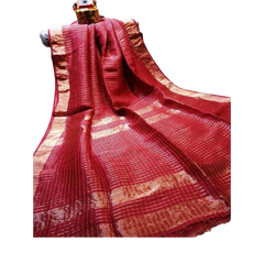 Pure Handloom Linen Saree SILK ZONE