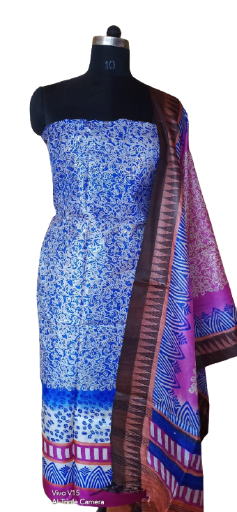 Tussar Silk Print Dupatta BASU