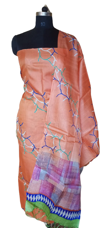 Tussar Silk Print Dupatta BASU