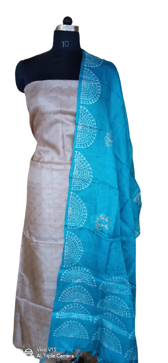 Tussar Silk Print Dupatta BASU