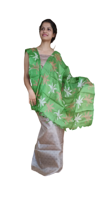 Tussar Silk Print Dupatta BASU