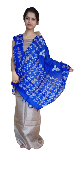 Tussar Silk Print Dupatta BASU