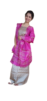 Tussar Silk Print Dupatta BASU