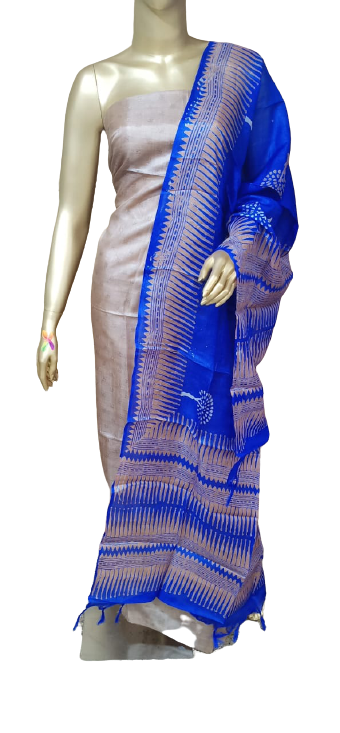 Tussar Silk Print Dupatta BASU