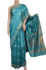 Organza Silk Linen Saree M J HANDLOOM
