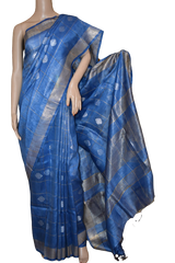 Organza Silk Linen Saree M J HANDLOOM