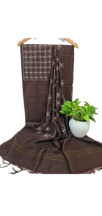 Soft Silk Embroidery Suit M J HANDLOOM