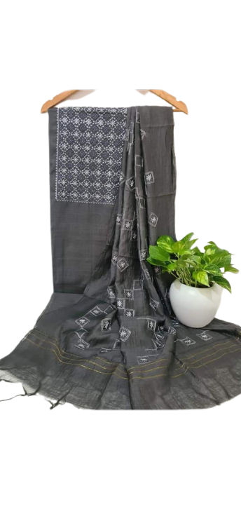 Soft Silk Embroidery Suit M J HANDLOOM