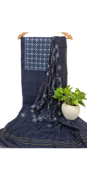 Soft Silk Embroidery Suit M J HANDLOOM