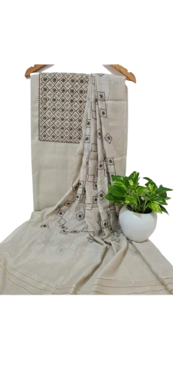 Soft Silk Embroidery Suit M J HANDLOOM