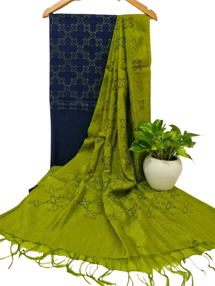 Soft Silk Embroidery Suit M J HANDLOOM