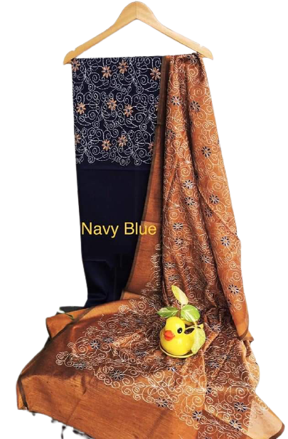 Soft Silk Embroidery Suit M J HANDLOOM