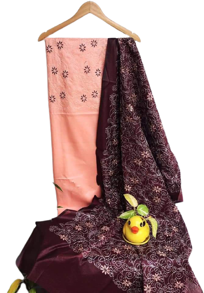Soft Silk Embroidery Suit M J HANDLOOM