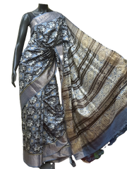 Pure Tussar Silk print saree