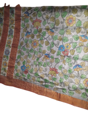 TUSSAR SILK PRINT SAREE