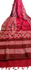 Pure Tussar Silk print saree