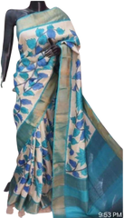 Pure Tussar Silk print saree