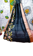 Pure Tussar Silk print saree