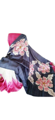 Murshidabad Silk Hand Painting Saree PLASH