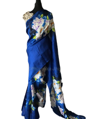 Murshidabad Silk Hand Painting Saree PLASH