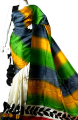 Murshidabad Silk Hand Painting Saree PLASH