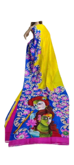 Bishnupuri Silk Hand Painting Saree PLASH