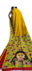 Bishnupuri Silk Hand Painting Saree PLASH