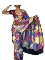 Bishnupuri Silk Hand Painting Saree PLASH