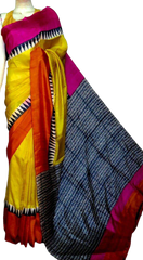 Bishnupuri Silk Hand Painting Saree PLASH