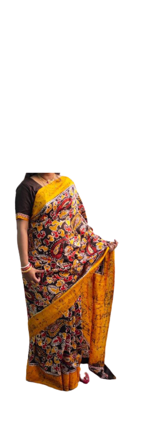 Bishnupuri Silk Hand Painting Saree PLASH