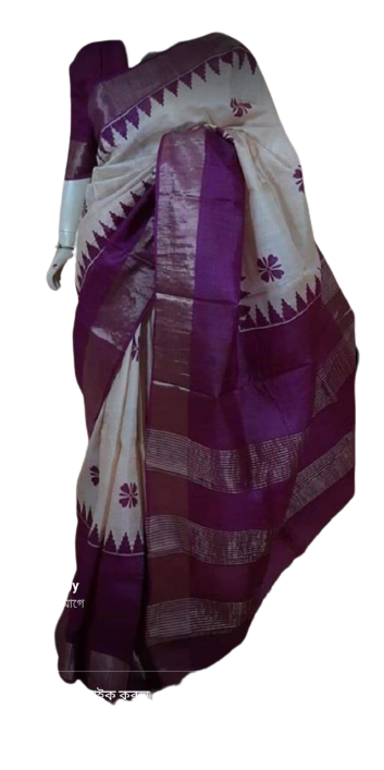 Bishnupuri Silk Hand Painting Saree PLASH