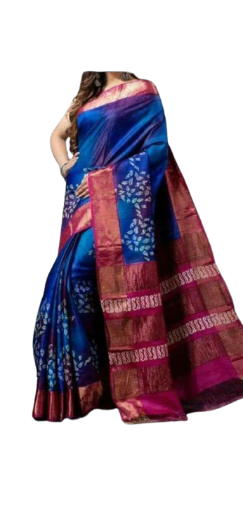 Bishnupuri Silk Hand Painting Saree PLASH
