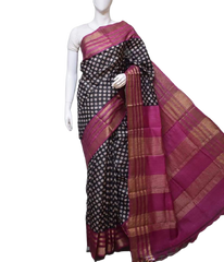 Bishnupuri Silk Hand Painting Saree PLASH