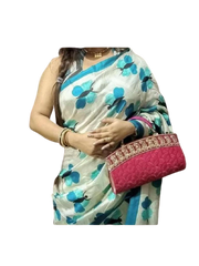 Bishnupuri Silk Hand Painting Saree PLASH