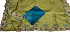 Tussar silk cutwork saree SILK ZONE