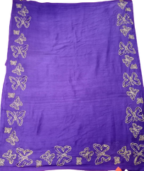 Tussar silk cutwork saree SILK ZONE