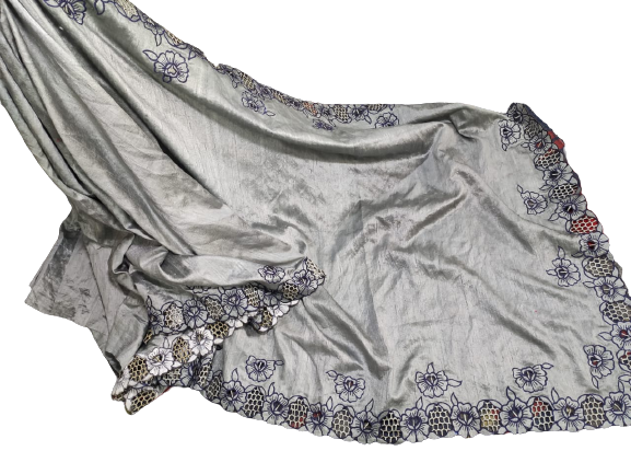 Tussar silk cotwork saree SILK ZONE