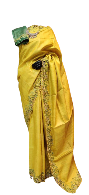 Tussar silk cotwork saree SILK ZONE