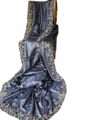 Tussar silk cotwork saree SILK ZONE