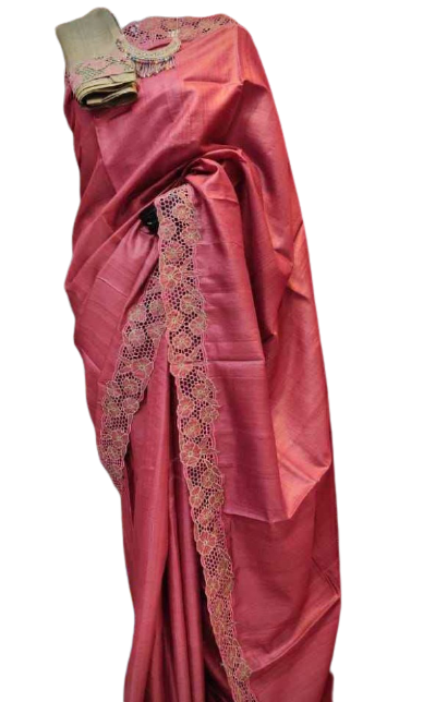 Tussar silk cotwork saree SILK ZONE
