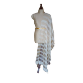 Organza jute dupatta M J HANDLOOMS