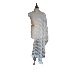 Organza jute dupatta M J HANDLOOMS